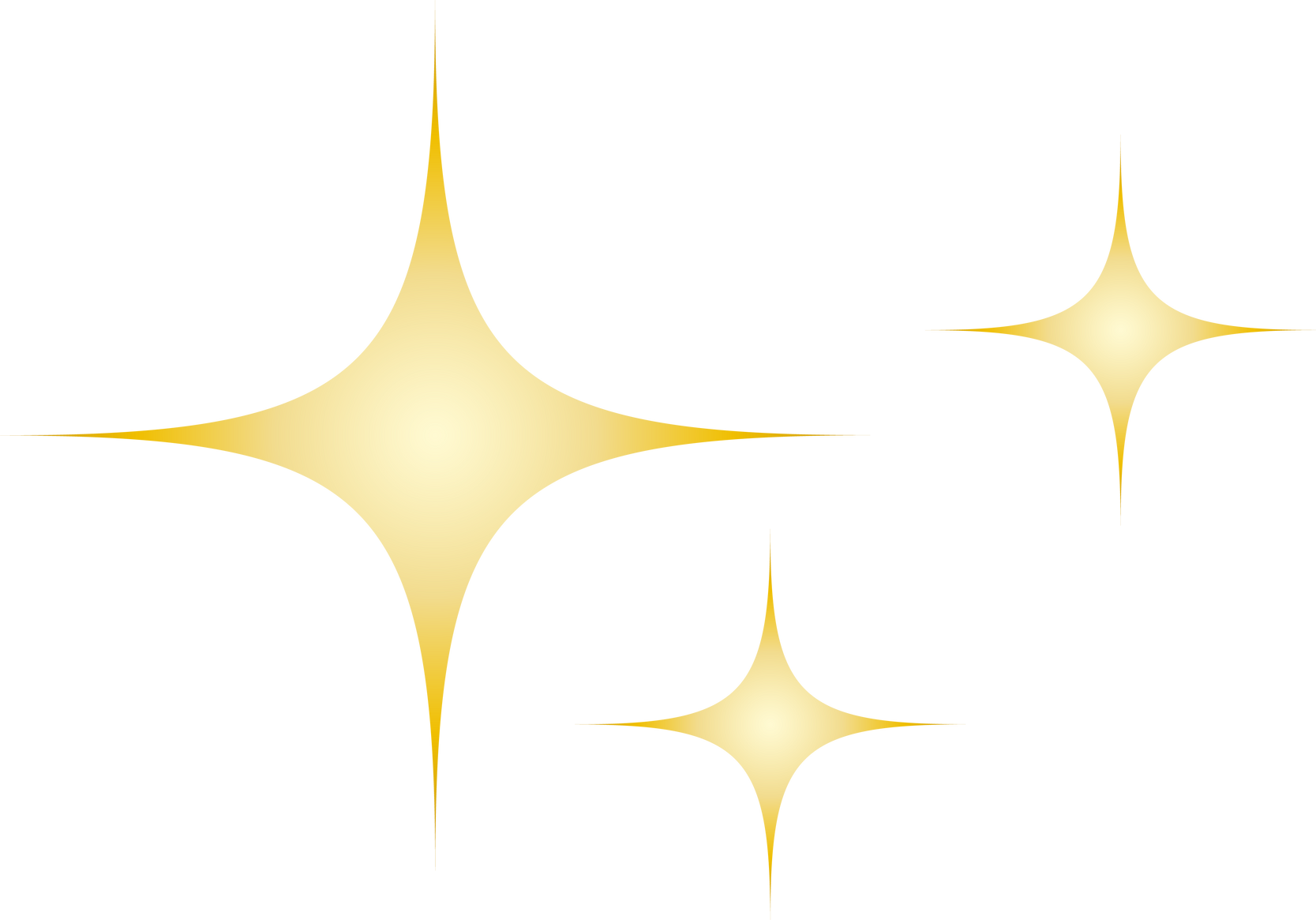 Golden stars decorative element